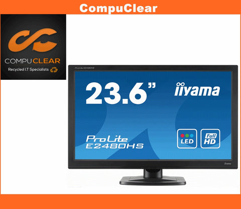 iiyama ProLite B 2480 HS B1 - 23.6" Widescreen LED Monitor - Grade A with Cables*